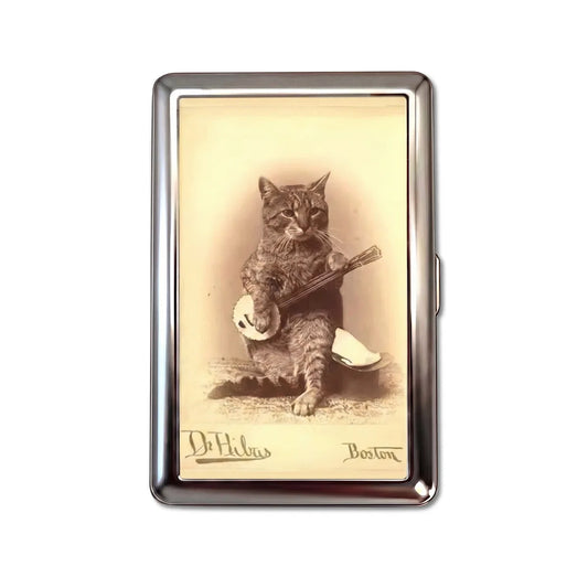 BANJO CAT TIN CARDHOLDER WALLET