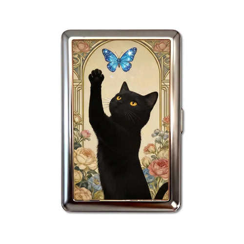 BUTTERFLY CHASER TIN CARDHOLDER WALLET