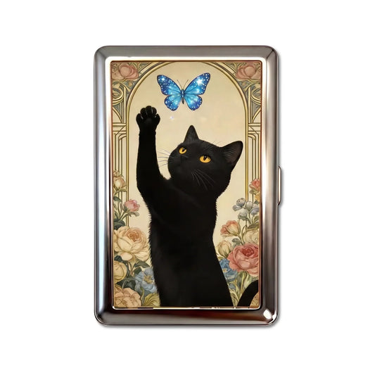 BUTTERFLY CHASER TIN CARDHOLDER WALLET