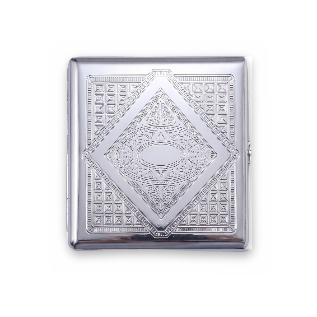 Evil Eye Chrome Metal Cardholder Wallet