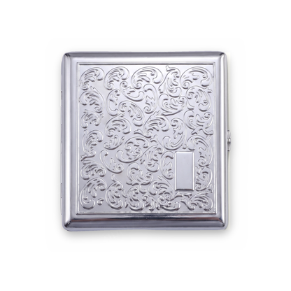 Baroque Chrome Metal Cardholder Wallet