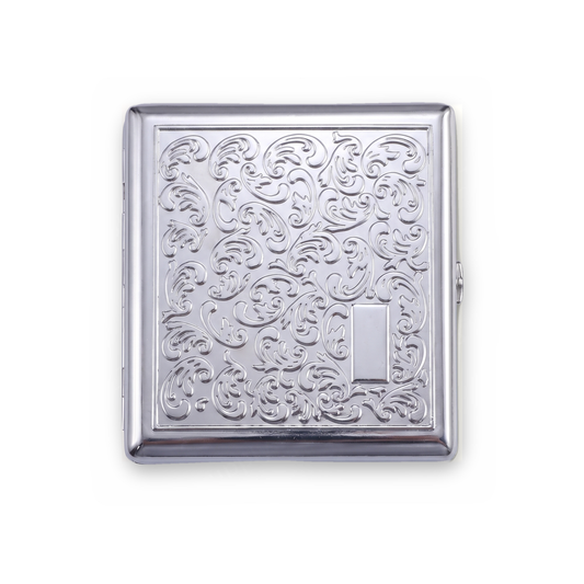 Baroque Chrome Metal Cardholder Wallet