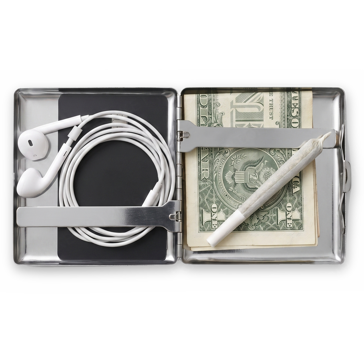 Static Tin Cardholder Wallet Chrome