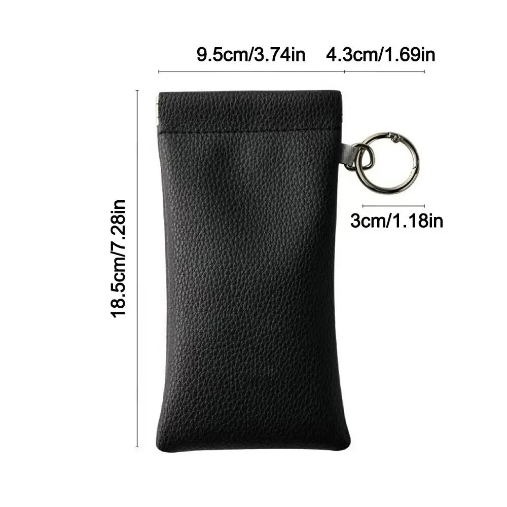 Roviene® Smart-Close PU Leather Glass Case