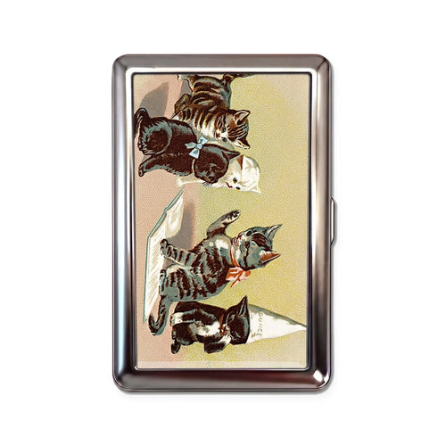 PARLOR KITTENS TIN CARDHOLDER WALLET