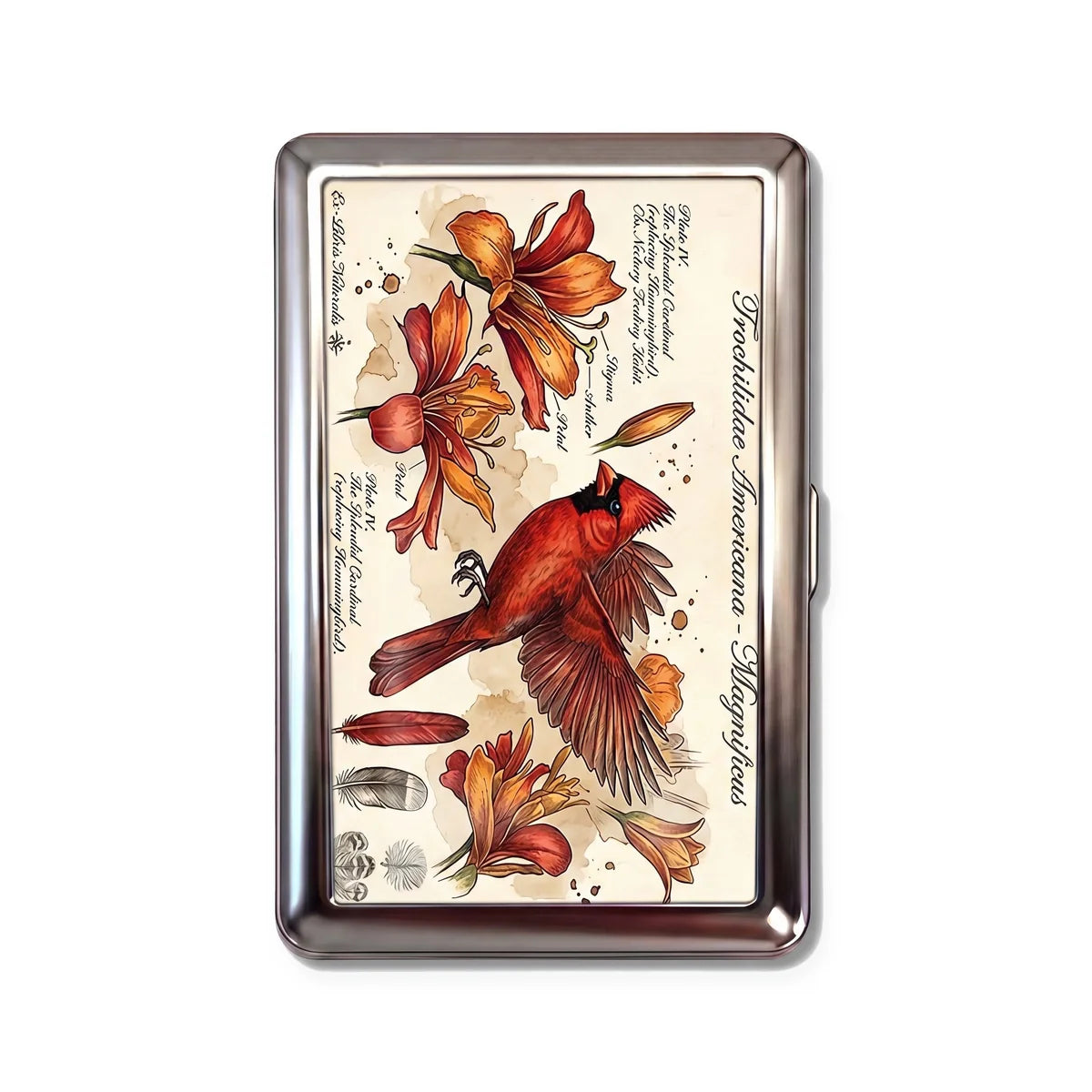 SPLENDID CARDINAL TIN CARDHOLDER WALLET