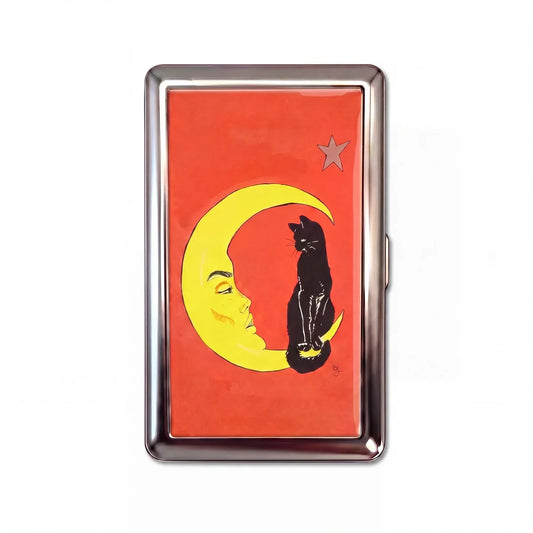 CAT & CRESCENT TIN CARDHOLDER WALLET